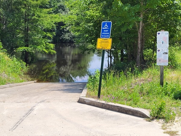 State Line Boat Ramp Sign, Withlacoochee River @ Madison Highway 2023-06-29