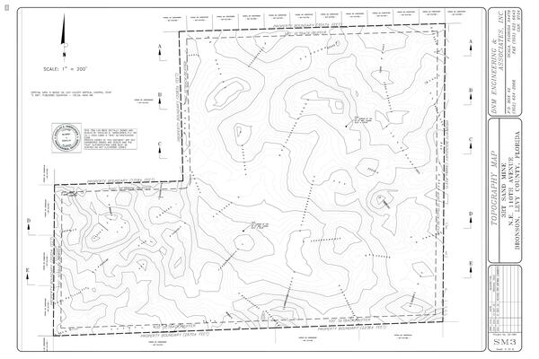 Topography Map for 3RT Sand Mine