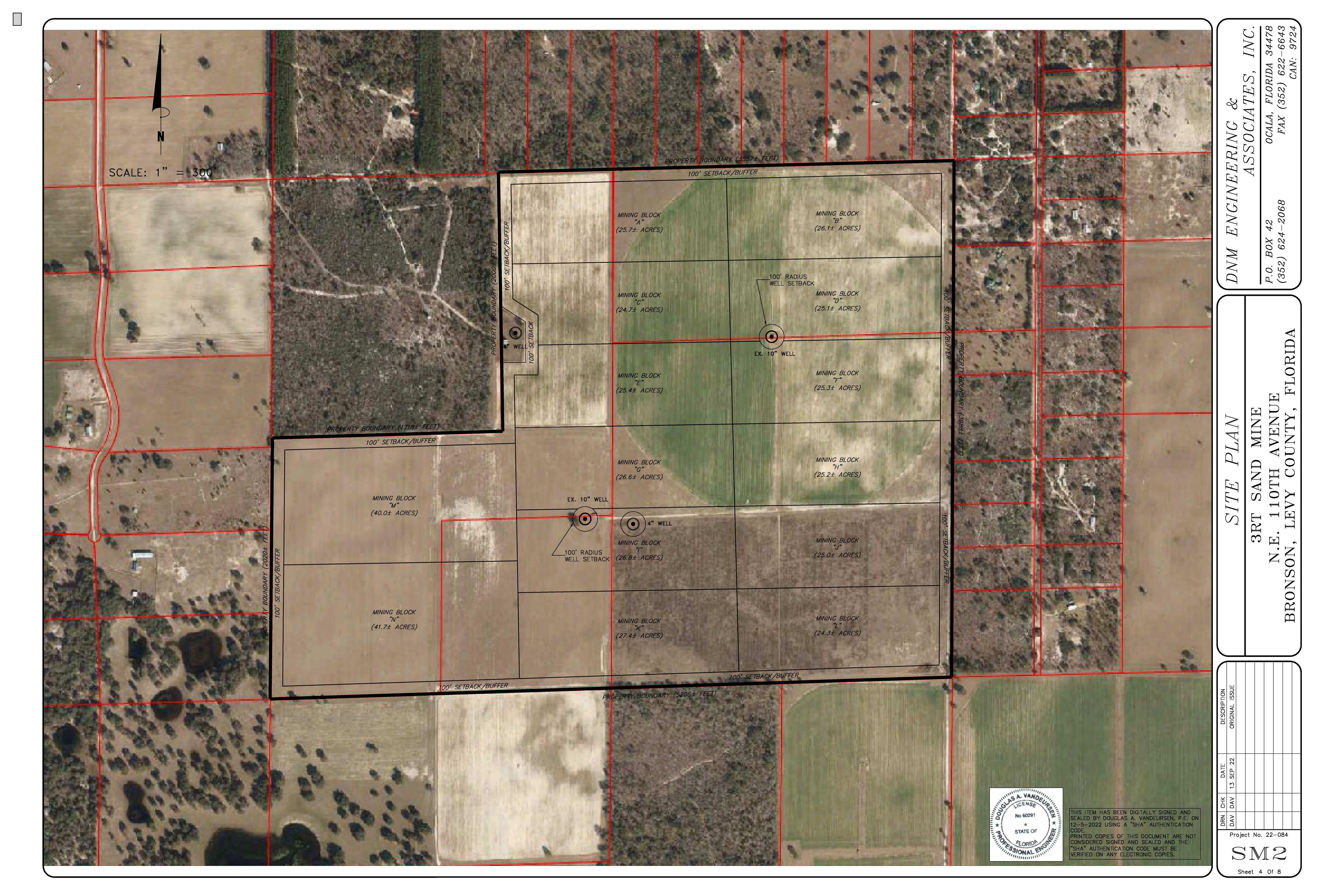 Site Plan for 3RT Sand Mine