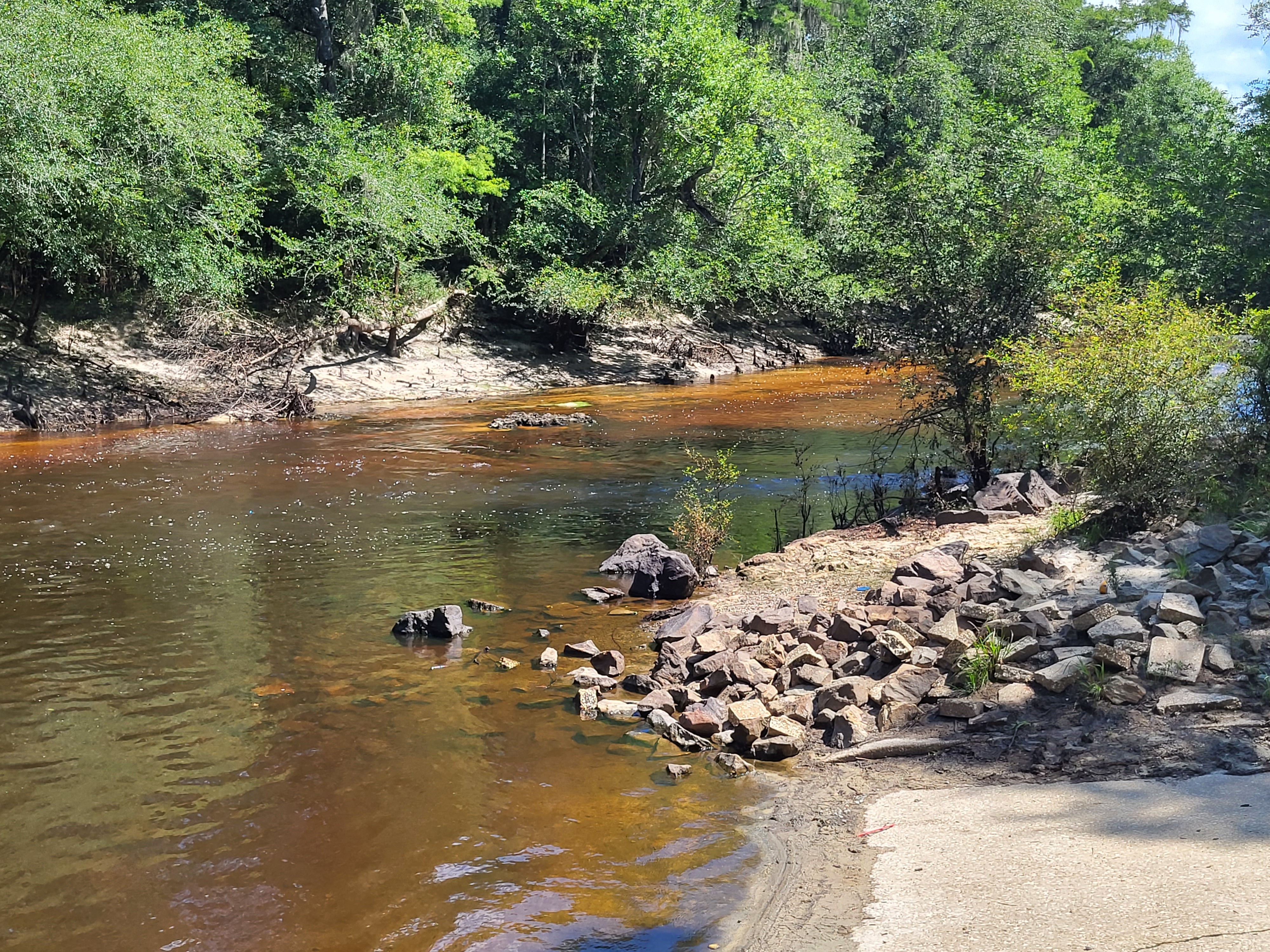 Troupville Boat Ramp Water Level, Little River @ GA 133 2023-07-13