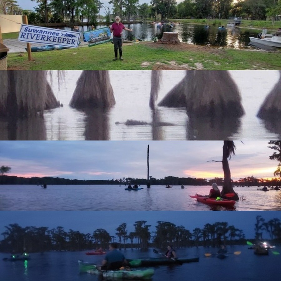 Right this way, gator, sunset, boats in the dusk, 2020-06-05