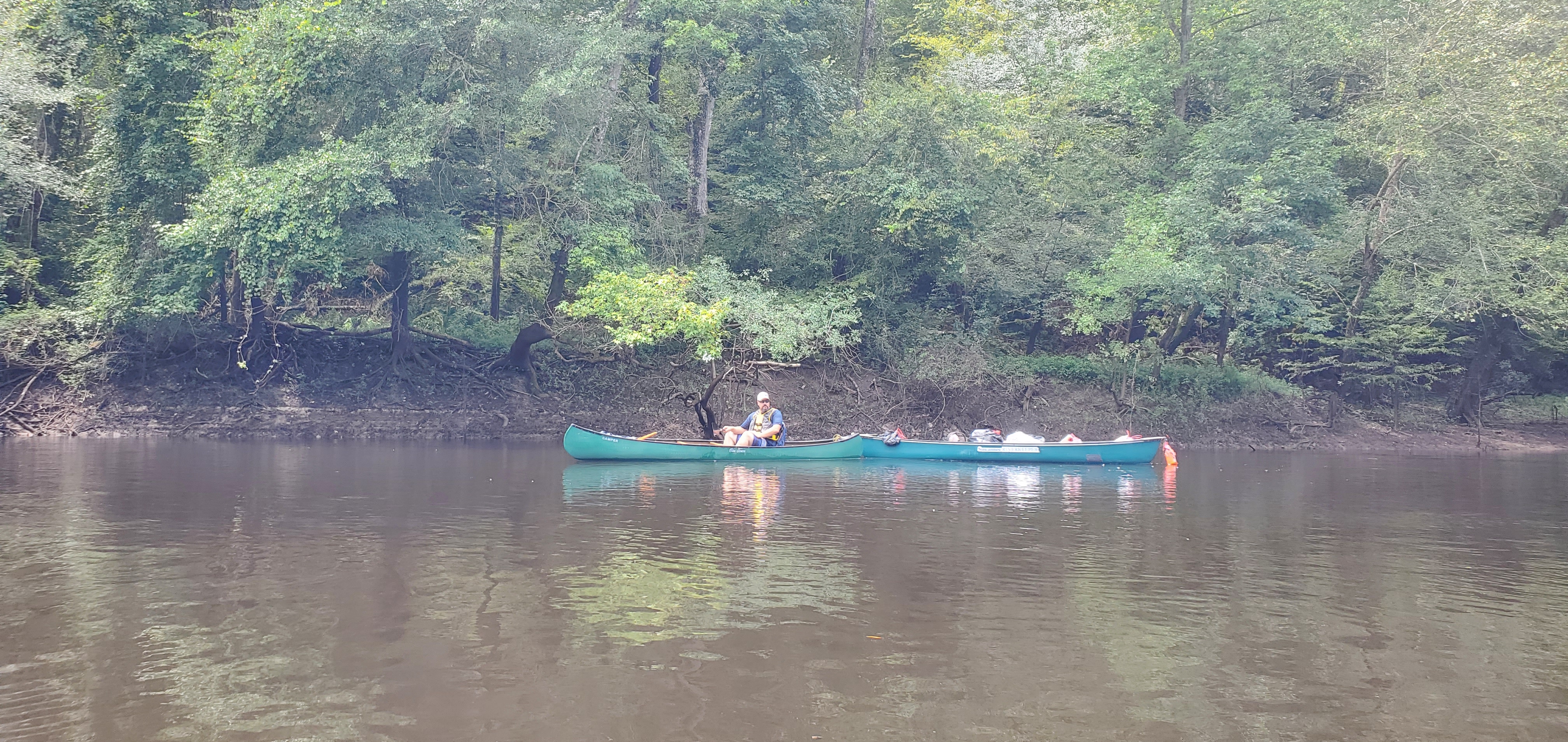 William Szalkay and the trash canoe convoy, 13:11:02, 30.6887642, -83.4398017