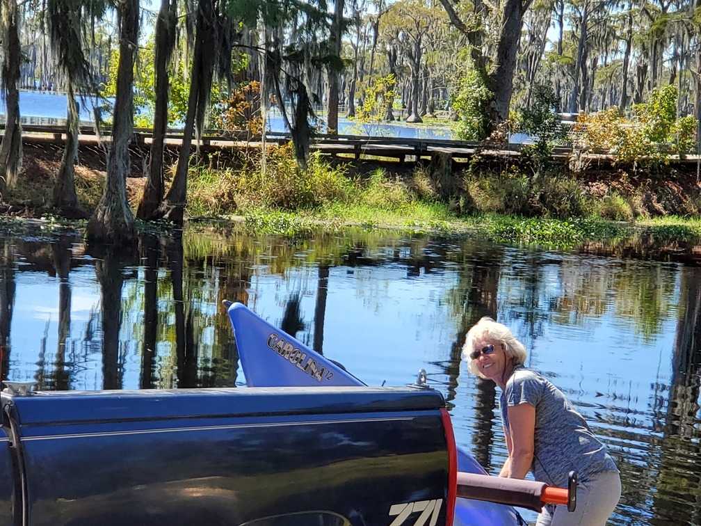 Shirley Kokidko with boat 2019-10-12