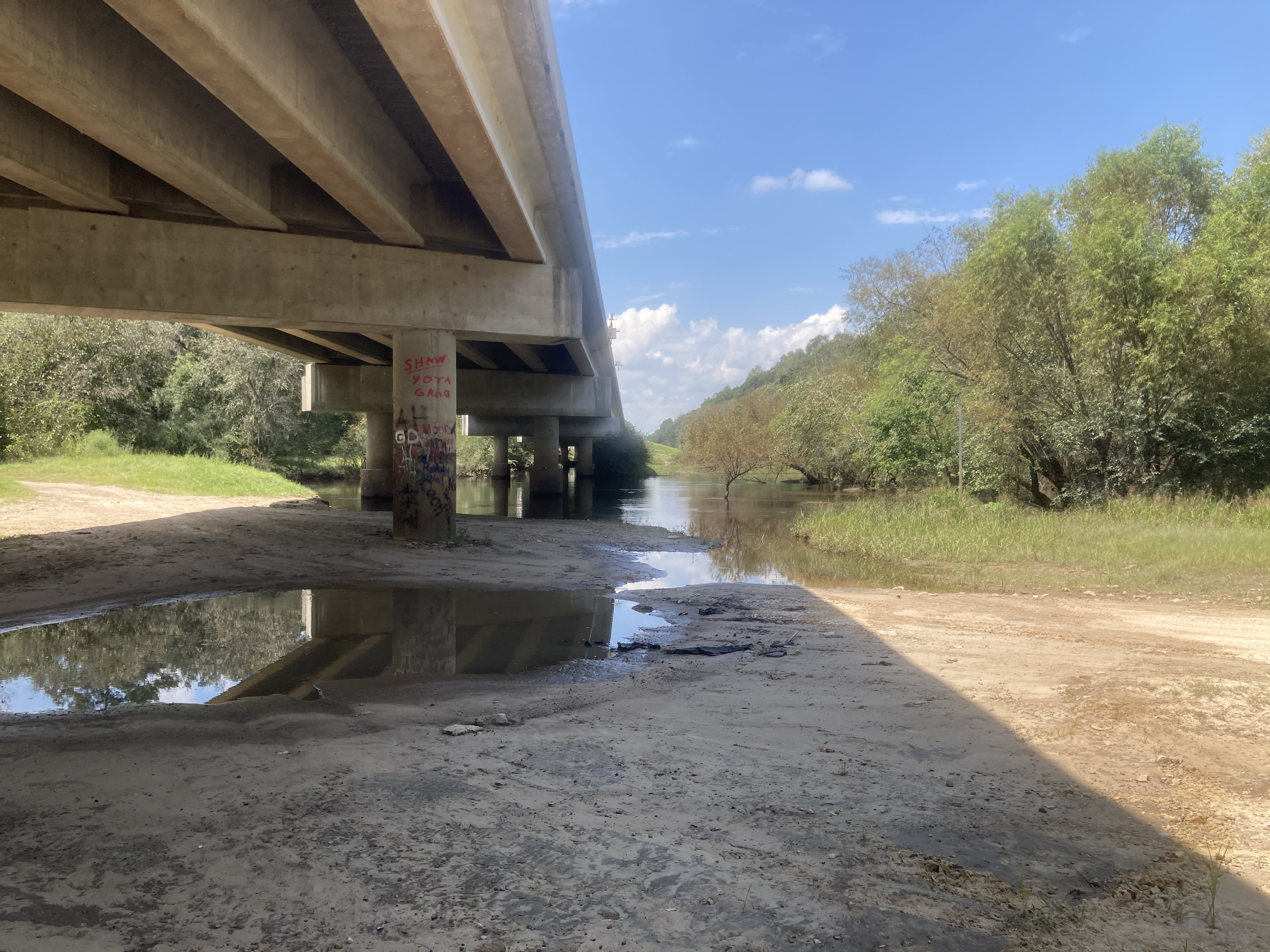 Folsom Bridge Landing panorama, Little River @ GA 122 2023-09-07