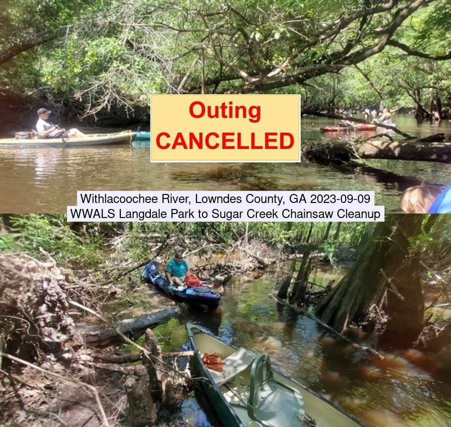 IG: Cancelled due to river flood levels after Hurricane Idalia