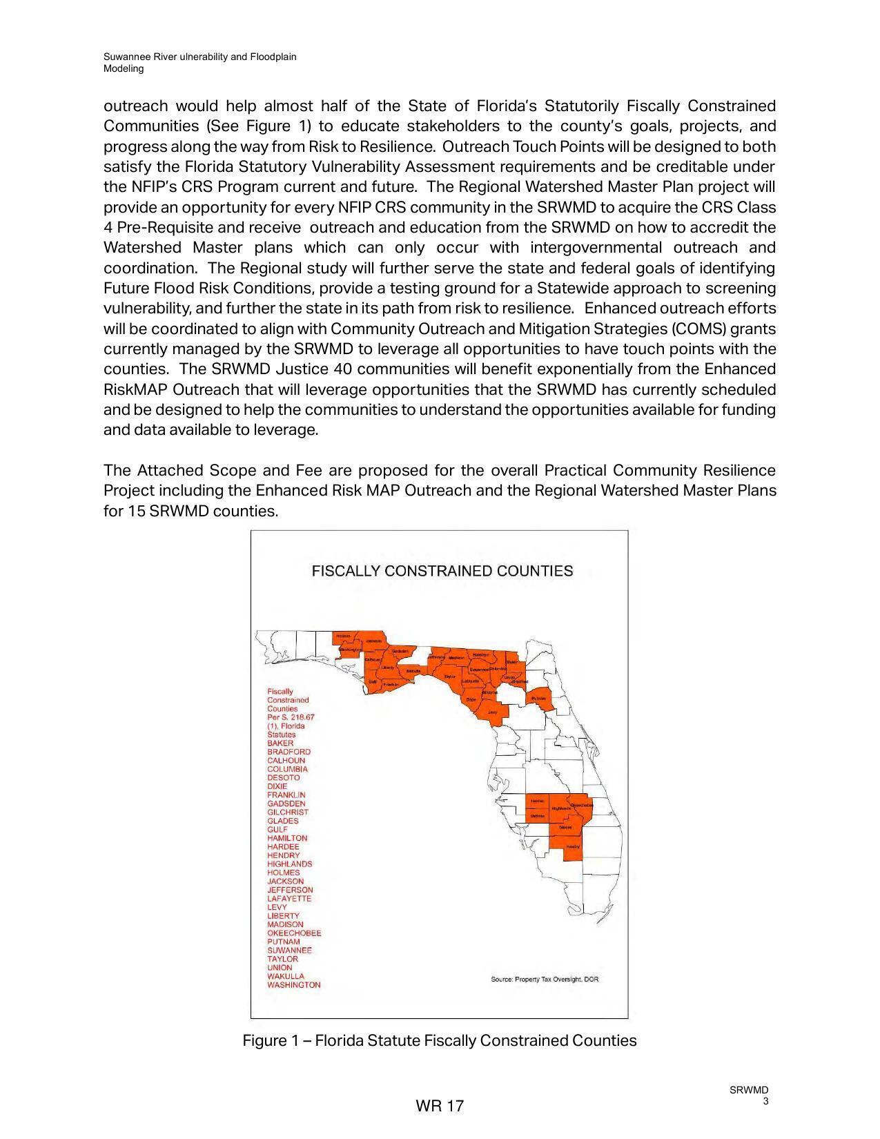 Figure 1 — Florida Statute Fiscally Constrained Counties