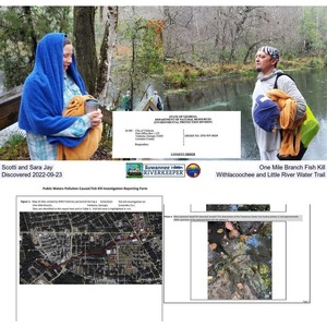 [IG: Sara and Scotti Jay Jones, the GA-EPD Consent Order, location map, and fish kill]