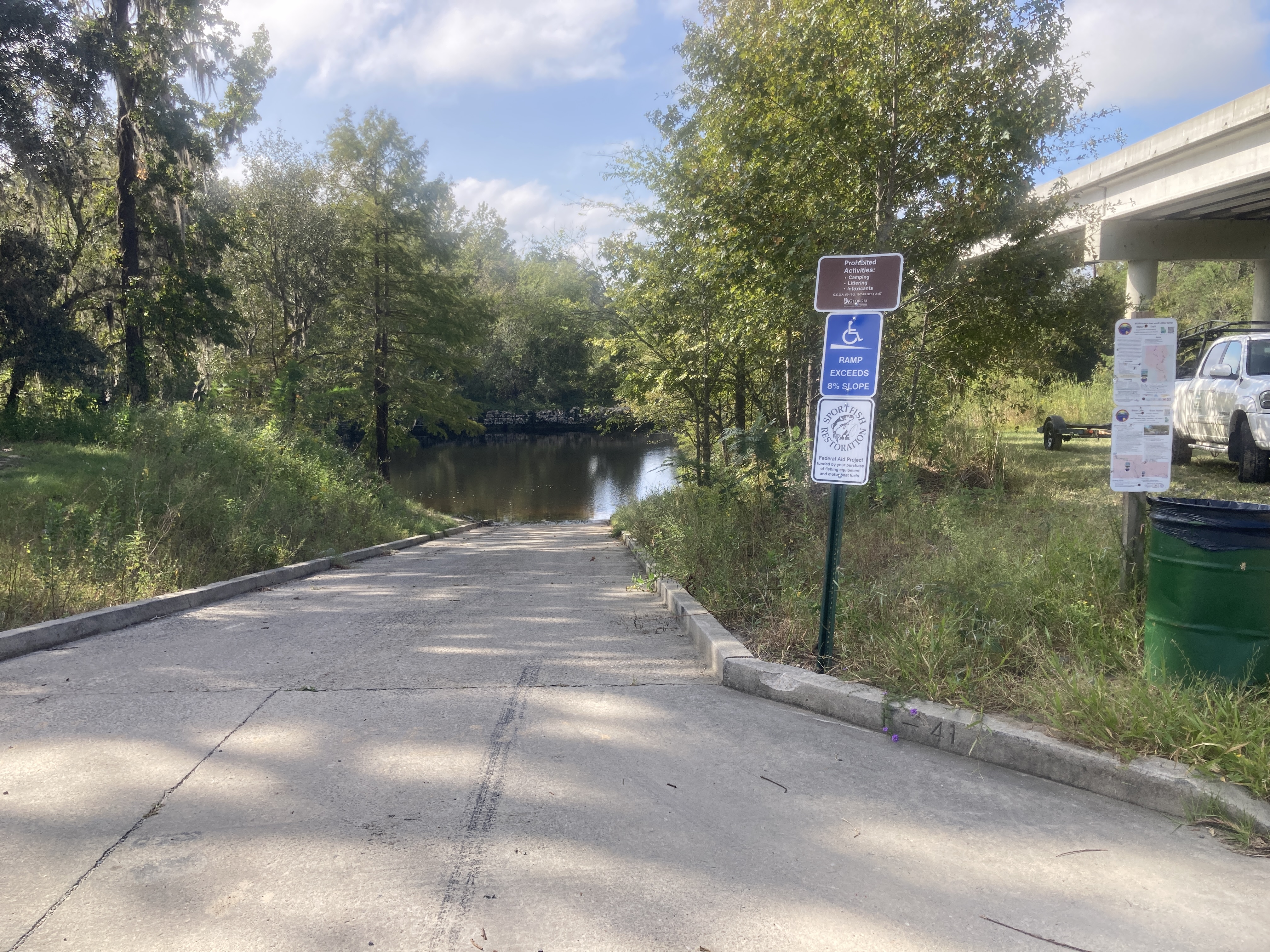 Ramp, State Line Boat Ramp @ GA 31, Withlacoochee River 2023-10-05