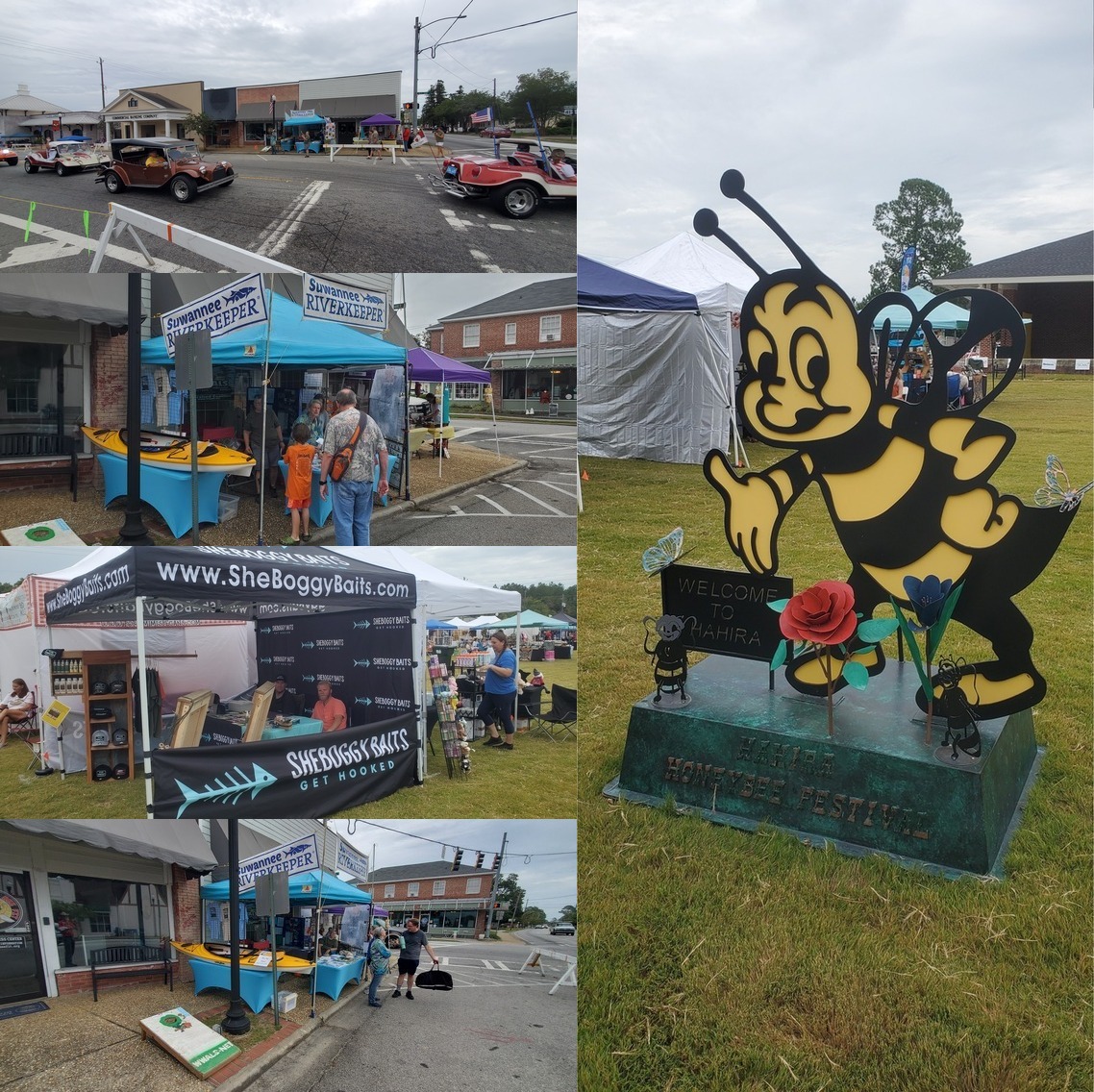 Booth, antique cars, Hahira City Manager, Hahira Honeybee Festival 2023