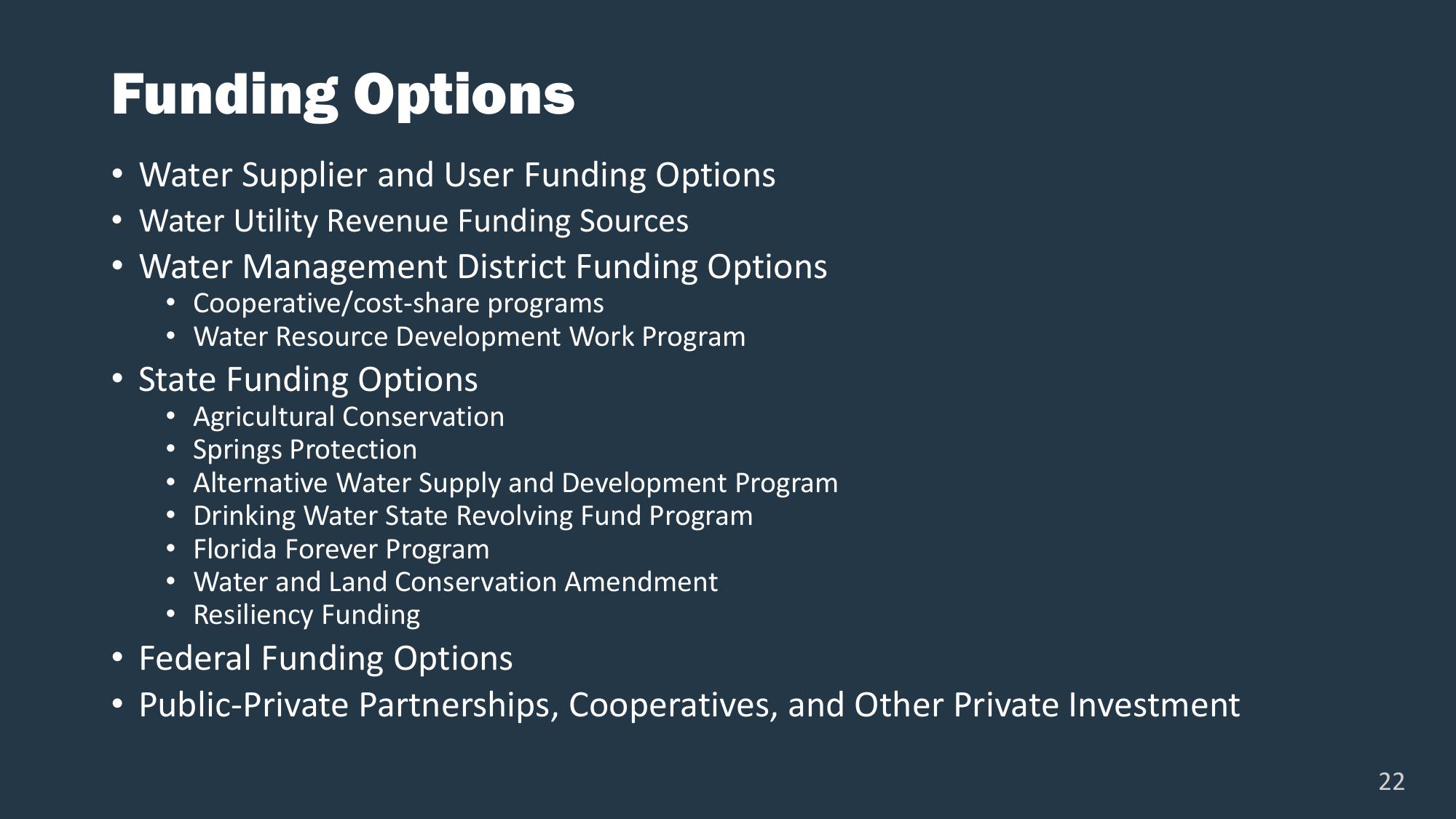 Funding Options