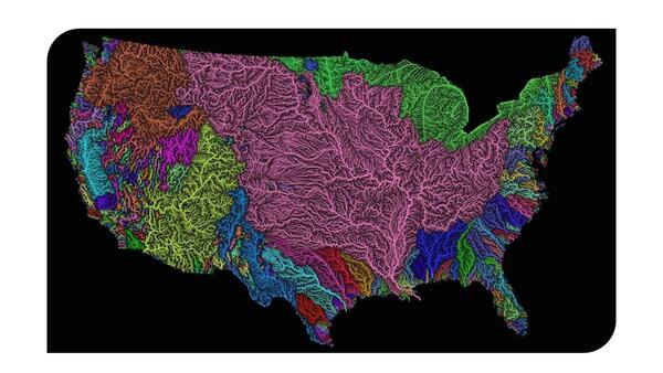 Map: River Basins of the U.S.