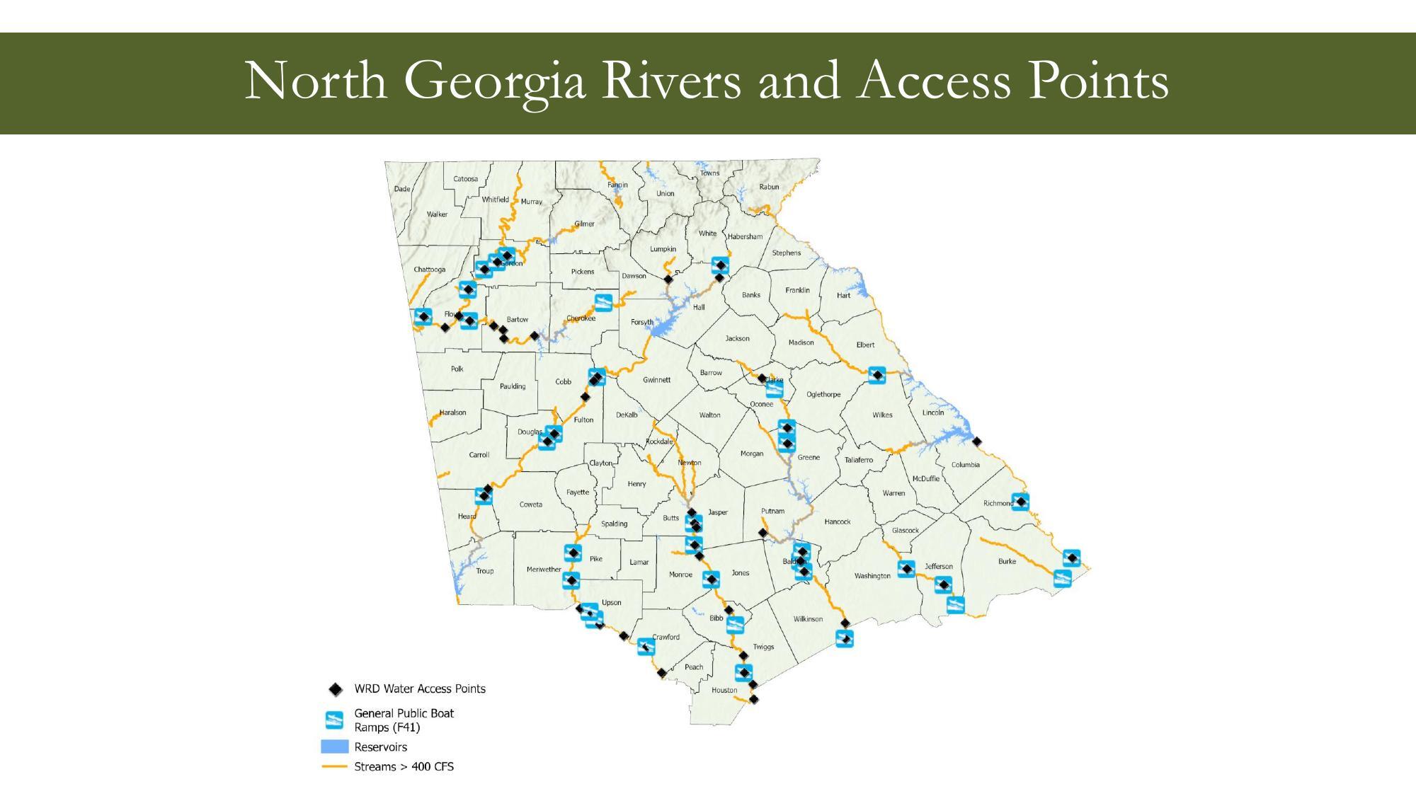 North Georgia Rivers and Access Points