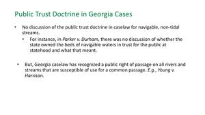 [Public Trust Doctrine in Georgia Cases]