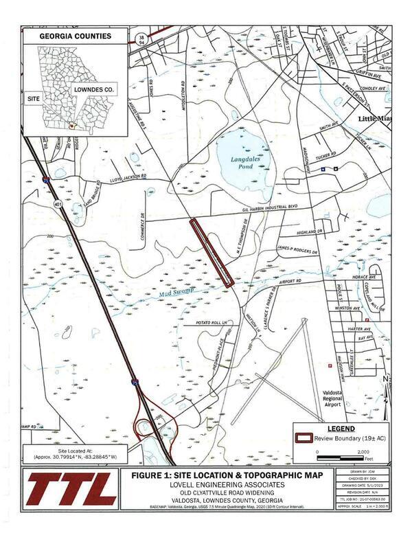 [FIGURE 1: SITE LOCATION & TOPOGRAPHIC MAP]