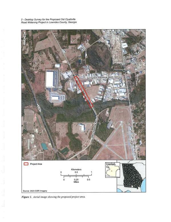 Figure 1. Aerial image showing the proposed project area.