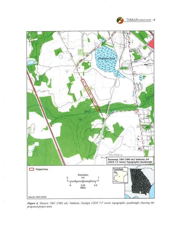 Figure 4. Historic 1961 (1965 ed.) Valdosta, Georgia USGS 7.5