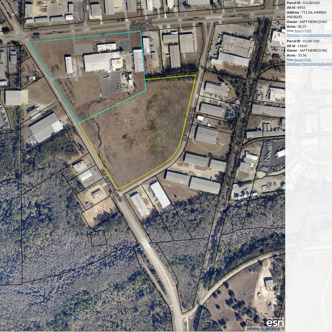 Map: SAFT Newco, Inc. in Lowndes County Tax Assessors Map