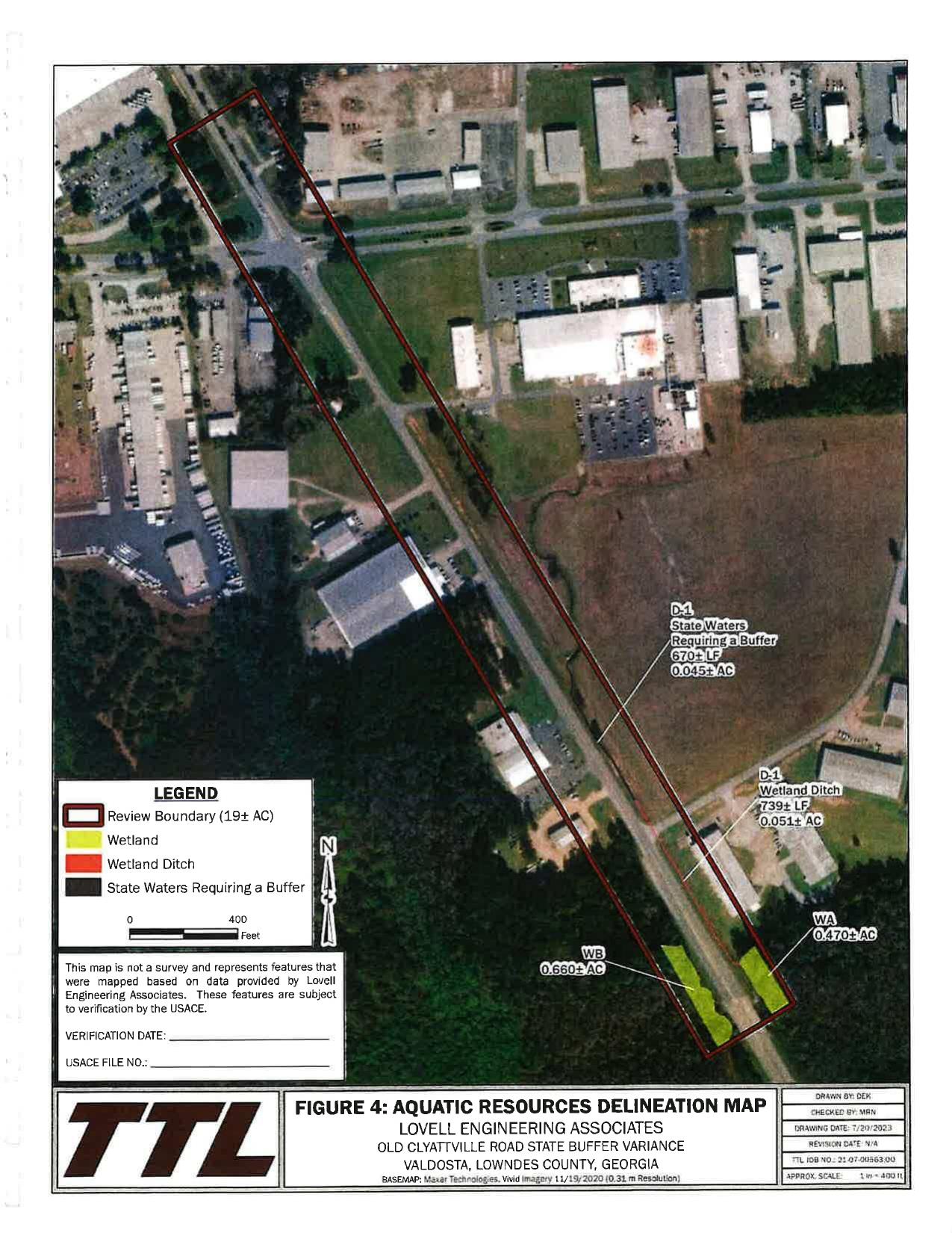 FIGURE 4: AQUATIC RESOURCES DELINEATION MAP