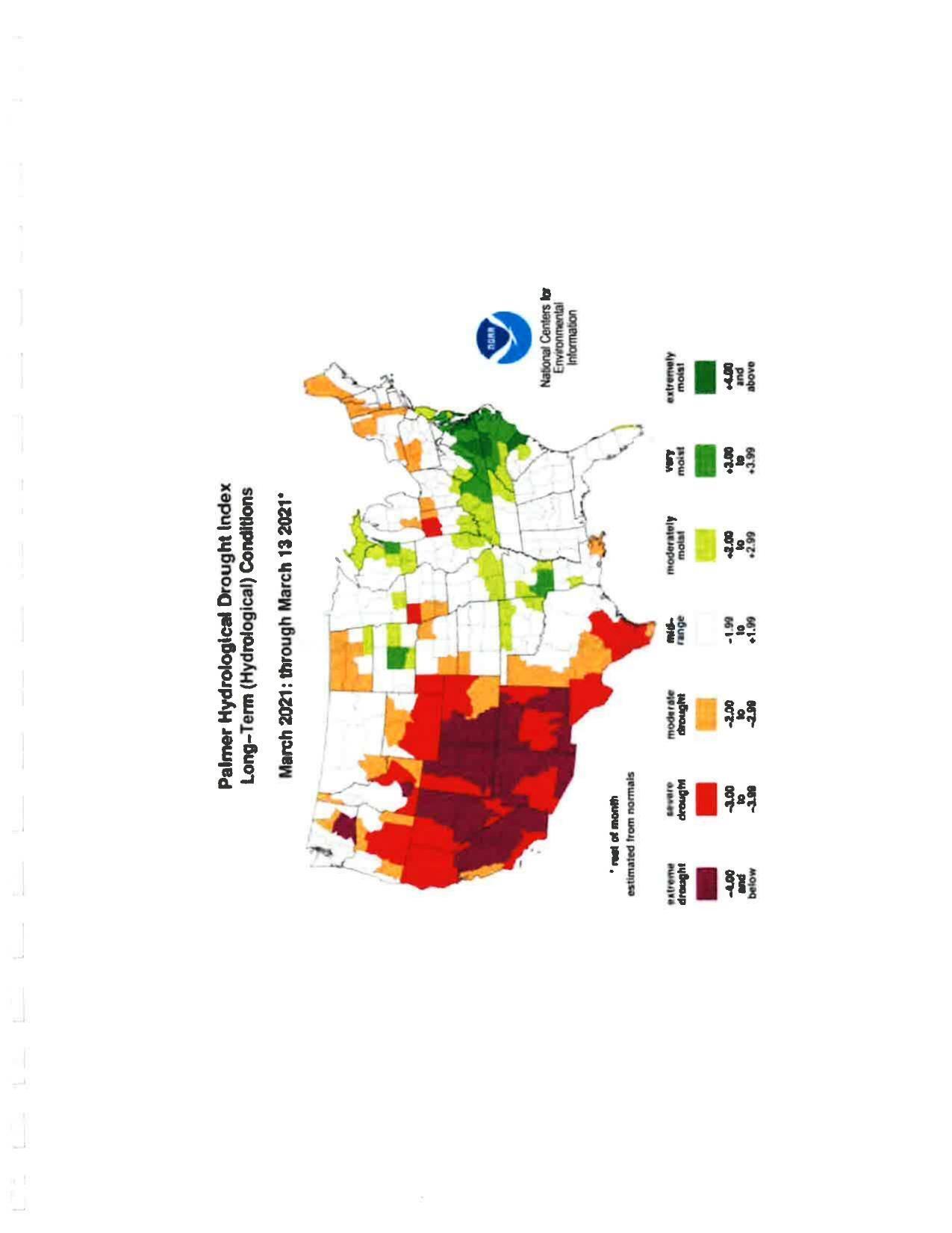 Palmer Hydrological Drought Index