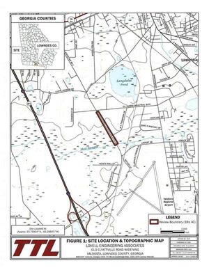 [FIGURE 1: SITE LOCATION & TOPOGRAPHIC MAP]