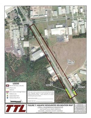 [FIGURE 7: AQUATIC RESOURCES DELINEATION MAP]
