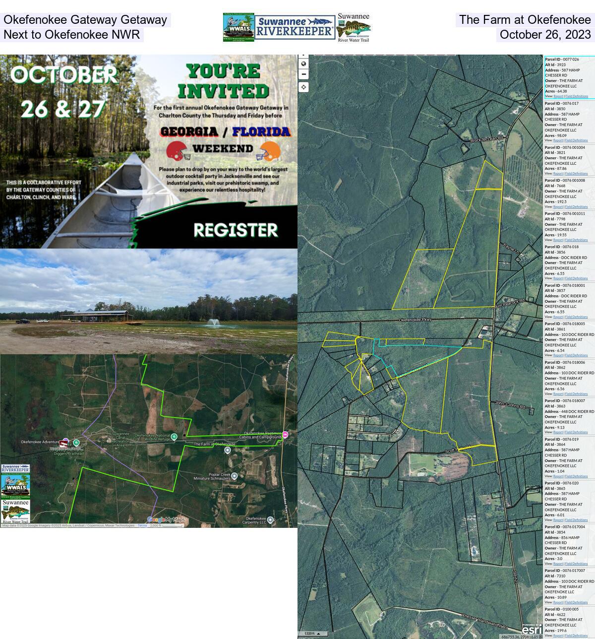 Okefenokee Gateway Getaway, The Farm at Okefenokee, Next to Okefenokee NWR, October 26, 2023