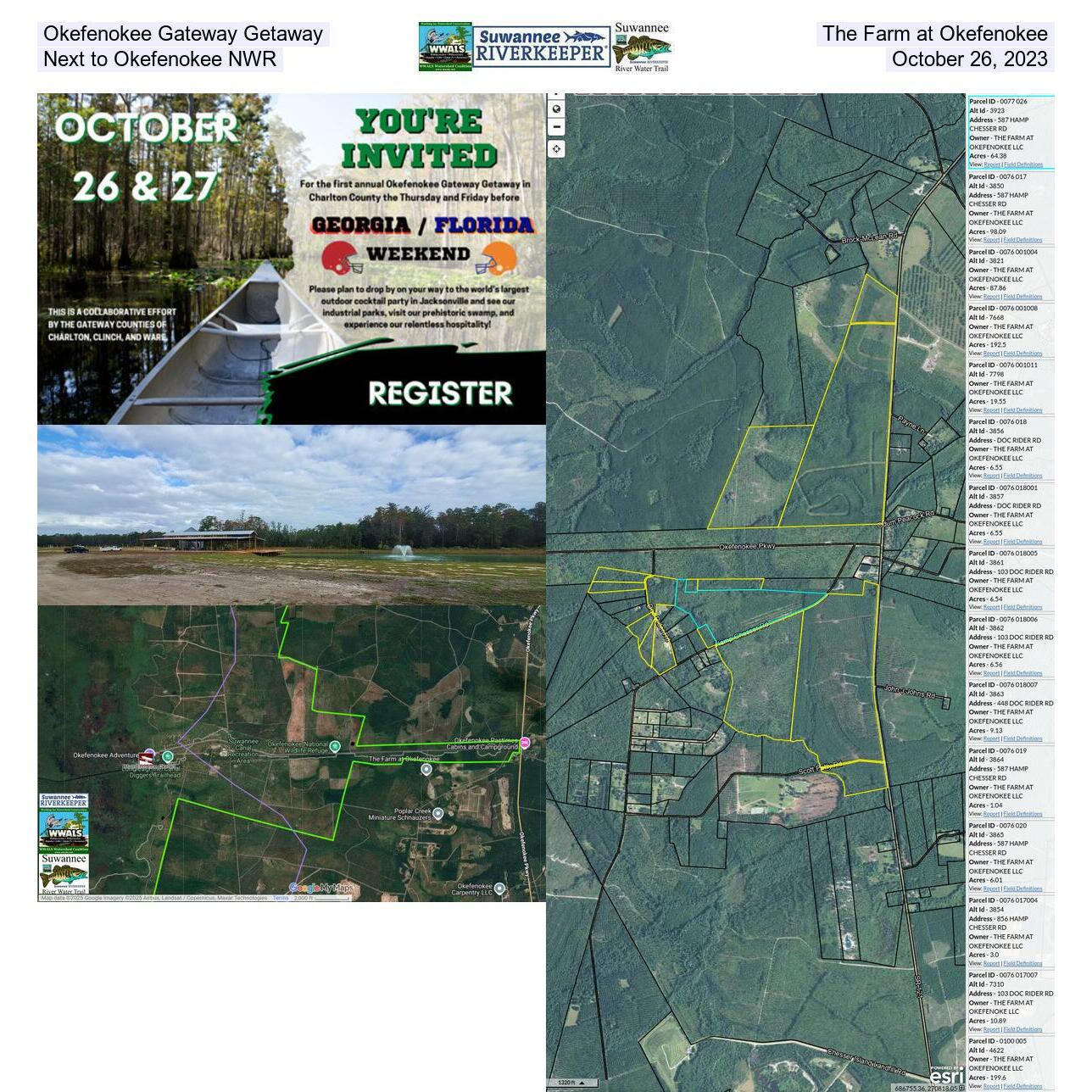 Okefenokee Gateway Getaway, The Farm at Okefenokee, Next to Okefenokee NWR, October 26, 2023
