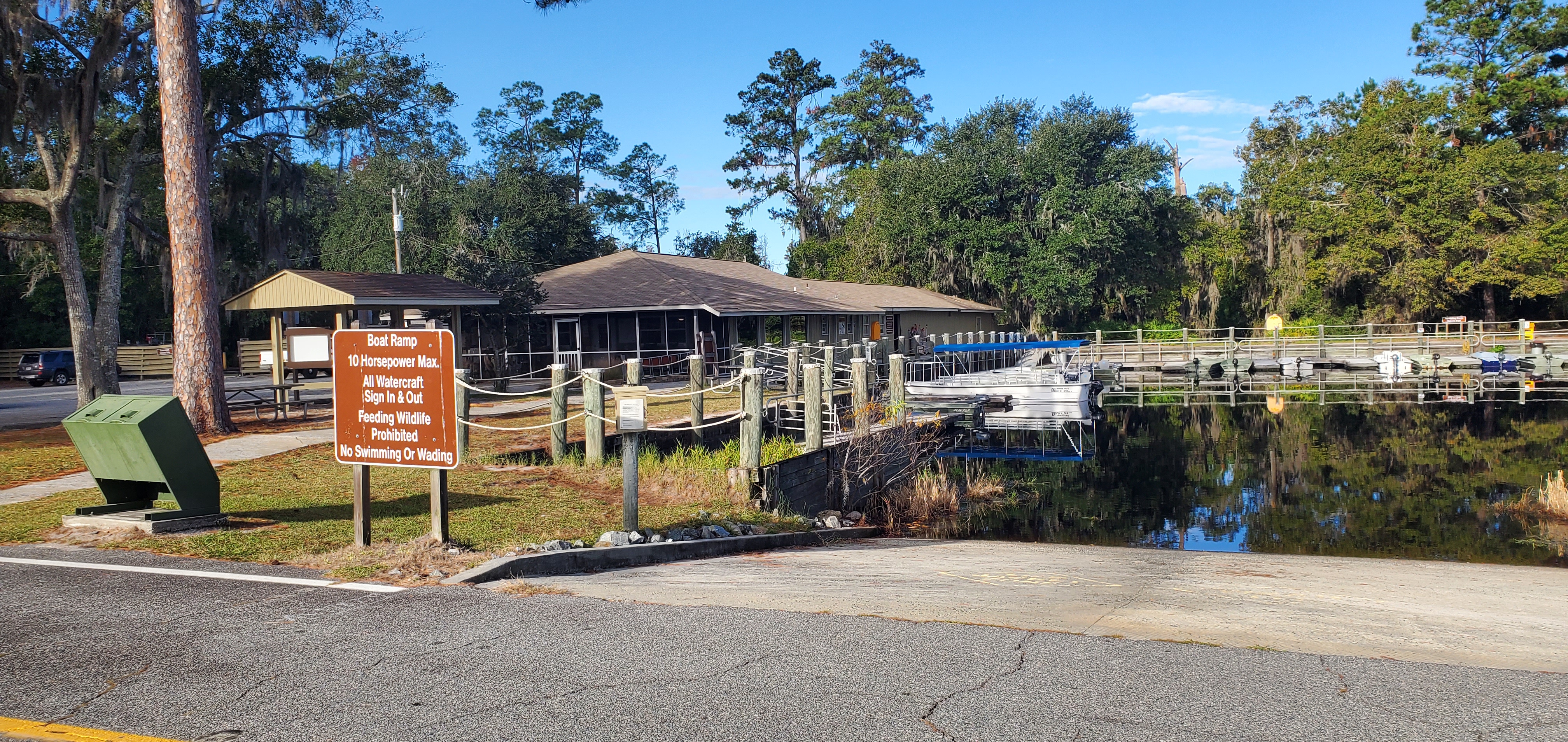 Boat Ramp 10 Horsepower Max, 09:34:26, 30.8268746, -82.3612695