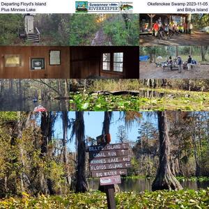 [Departing Floyd's Island, Okefenokee Swamp 2023-11-05, Plus Minnies Lake and Billys Island]