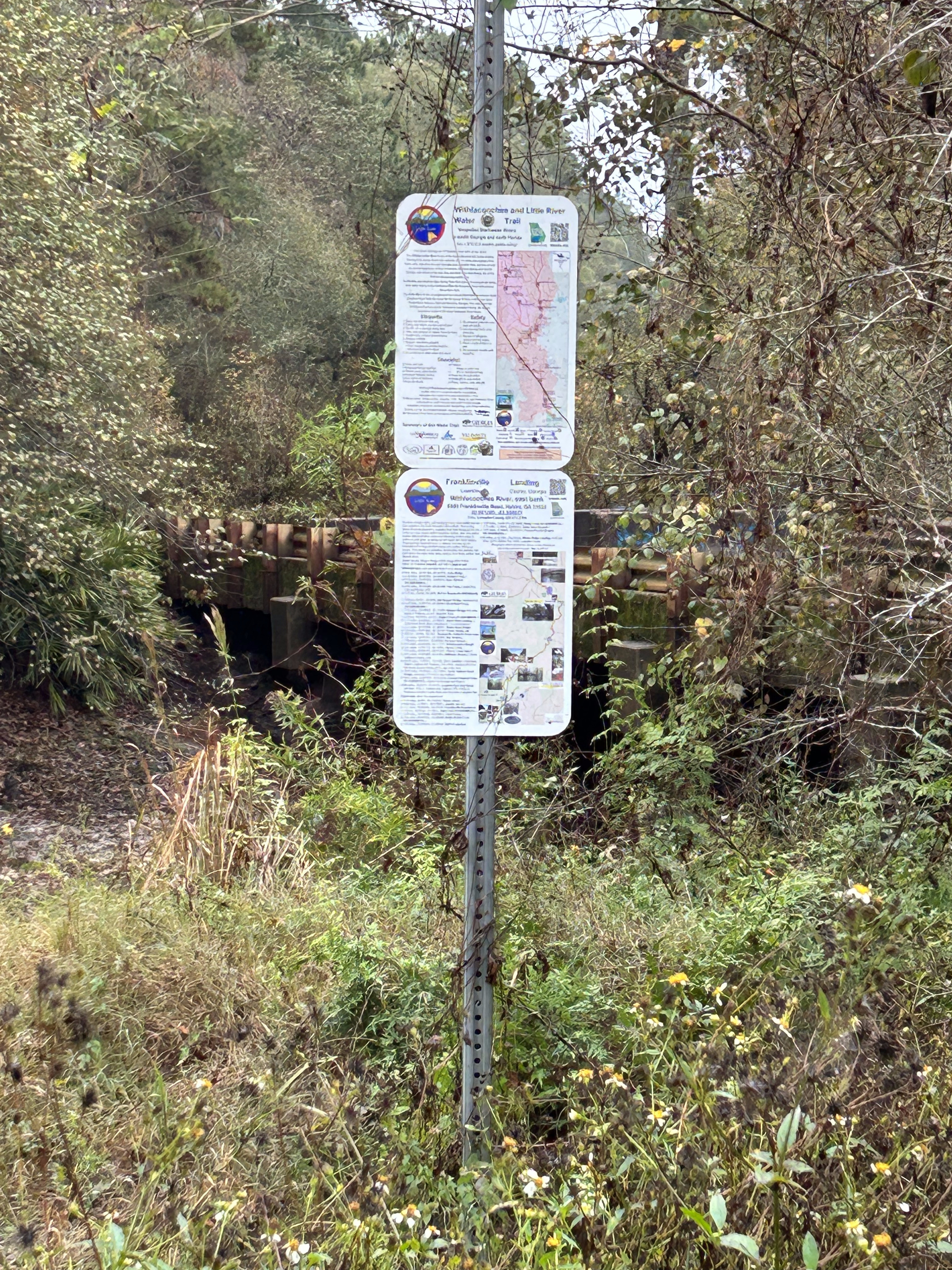 Signs, Franklinville, Withlacoochee River @ Frankinville Road 2023-11-16