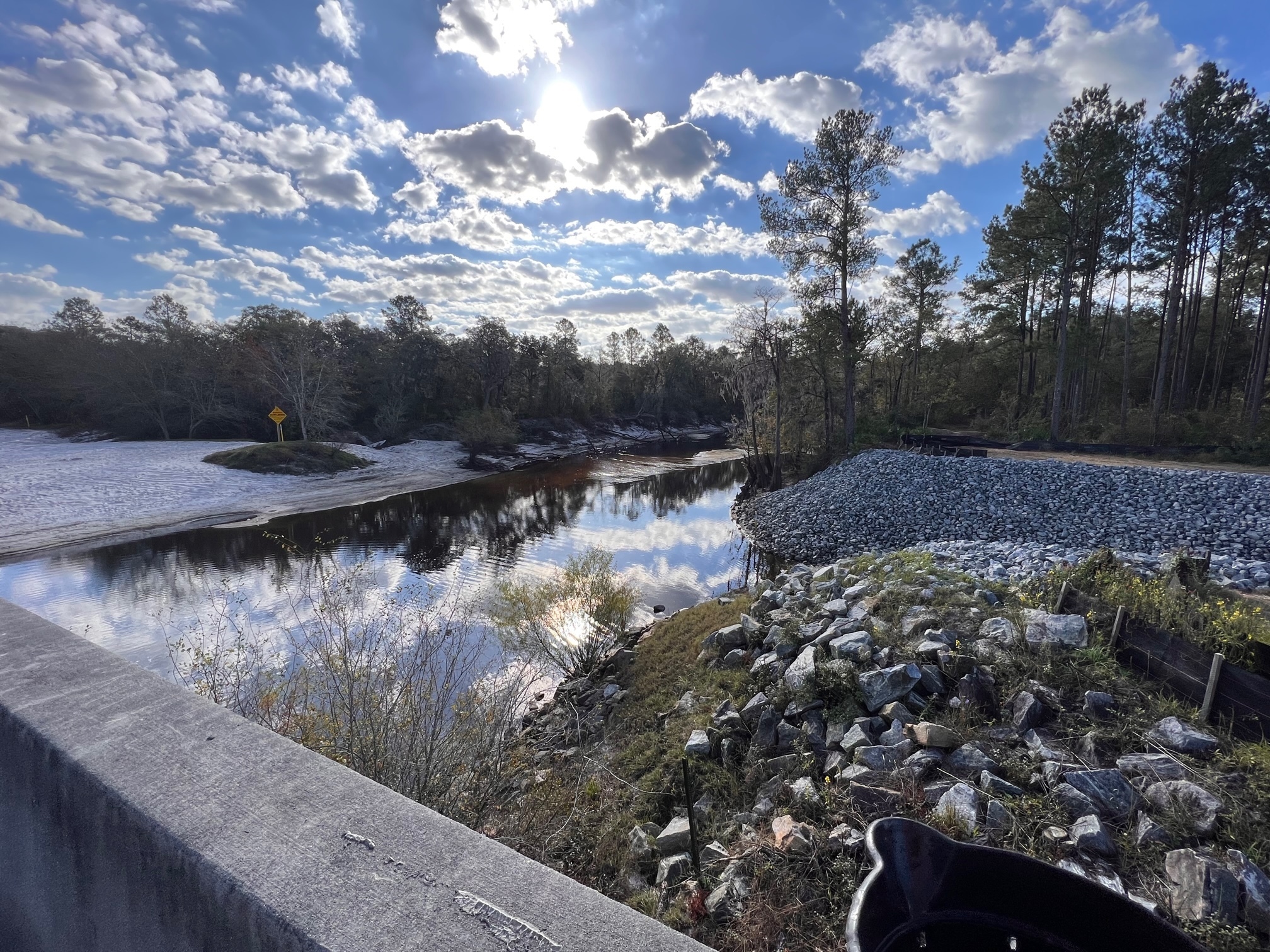 Lakeland Boat Ramp downstream, Alapaha River @ GA 122 2023-11-20