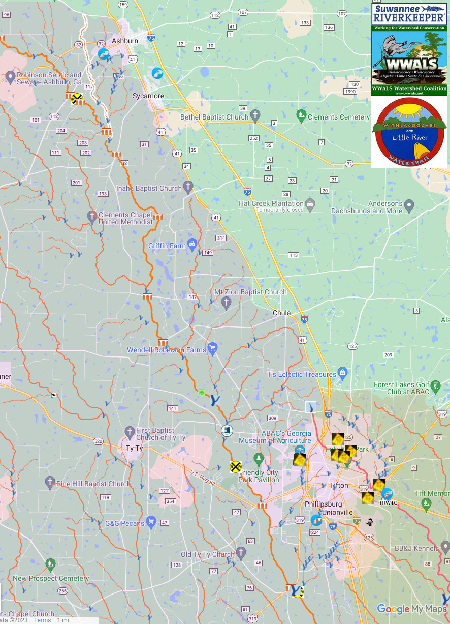 Ashburn Branch to Little River and Tifton in WLRWT