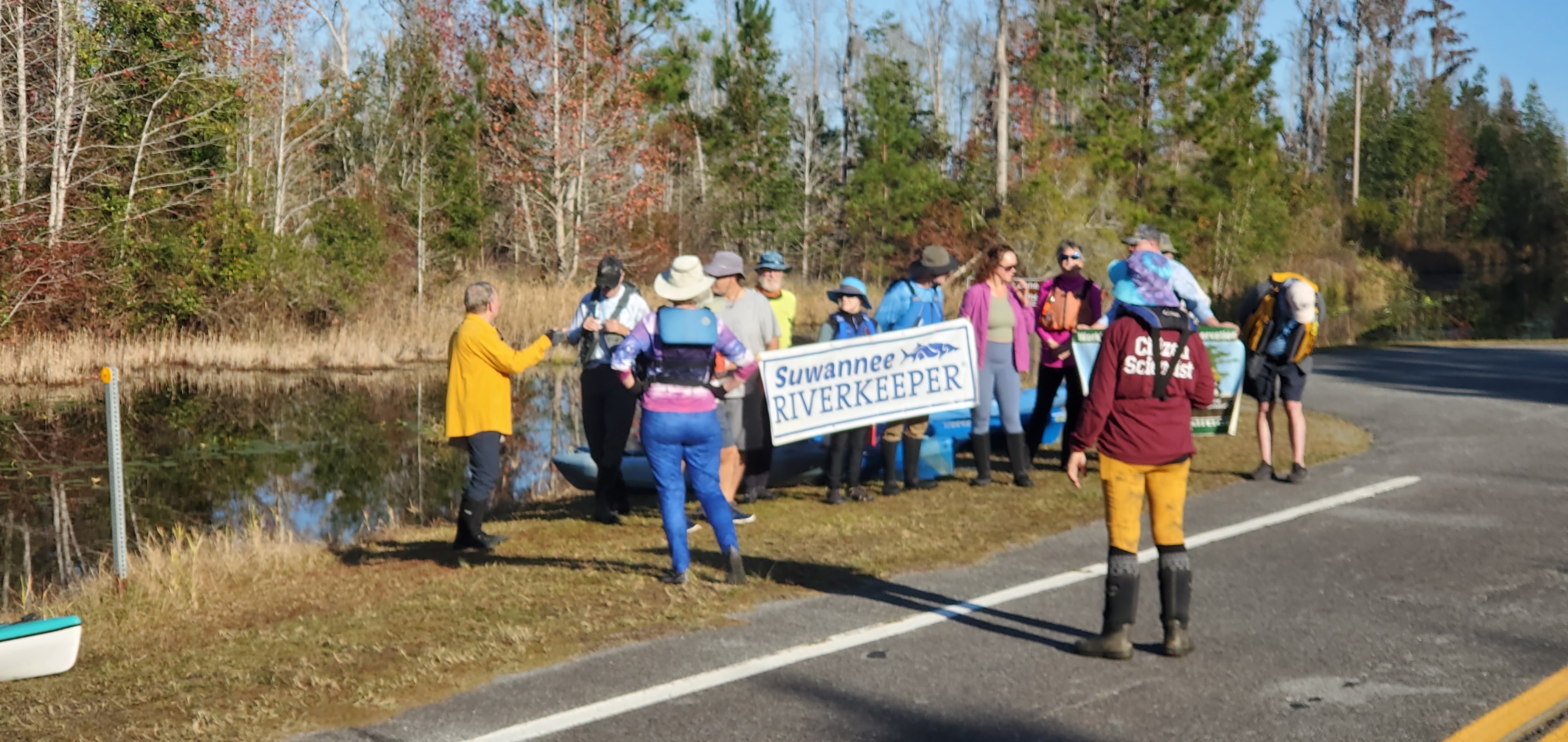 Gathering at Stephen C. Foster State Park, 2023:12:09 09:27:46, 30.8282635, -82.3608265