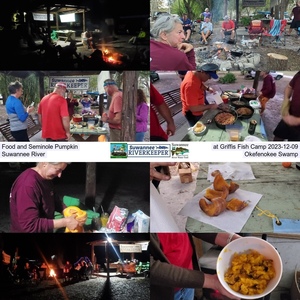 [Food and Seminole Pumpkin at Griffis Fish Camp, Suwannee River 2023-12-09]