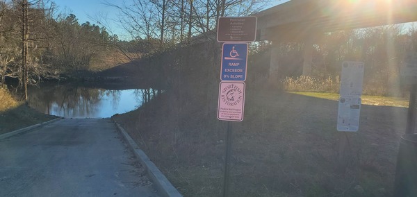 State Line Boat Ramp Sign, Withlacoochee River @ Madison Highway 2024-01-04