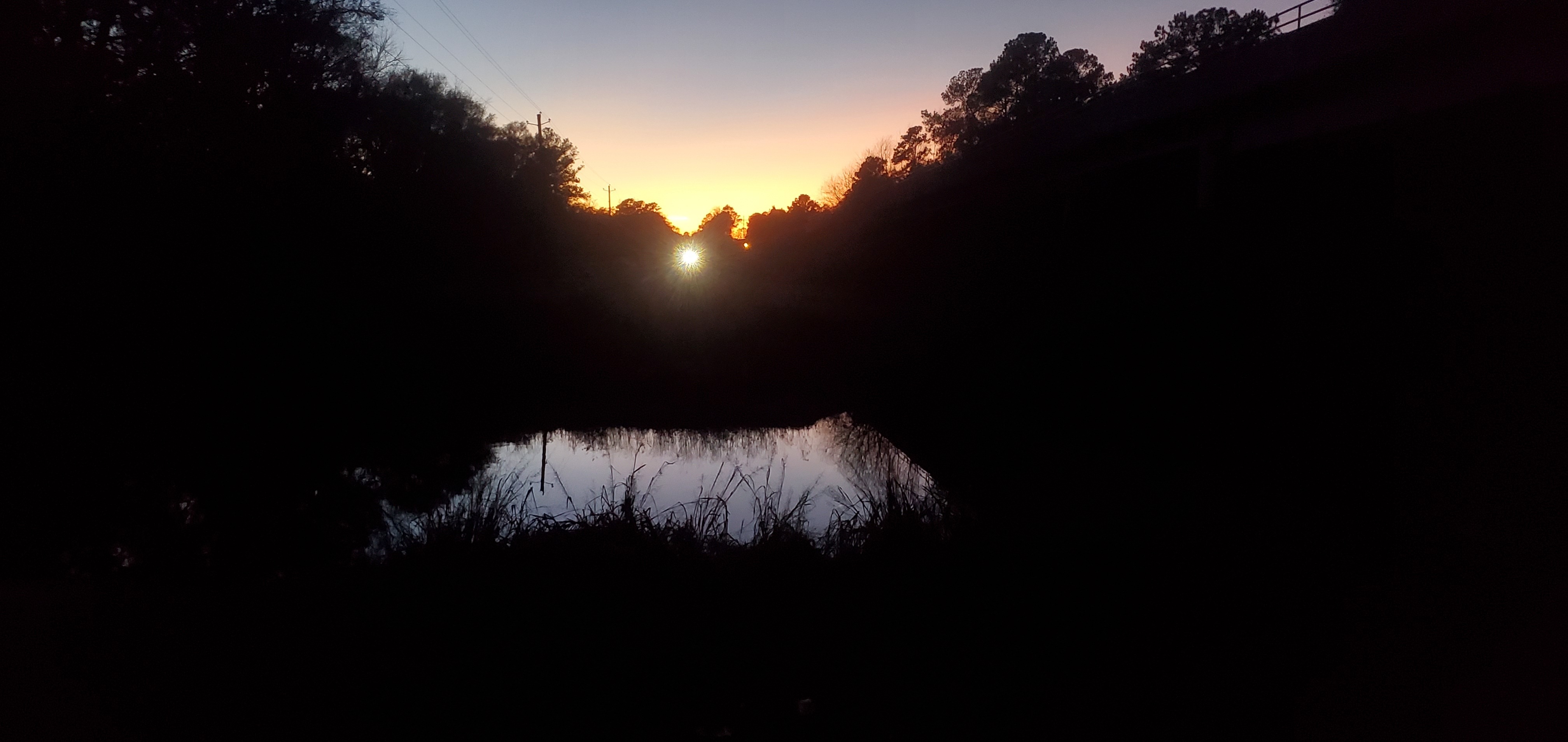 Sunset, Hagan Bridge Landing, Withlacoochee River @ GA 122 2024-01-04