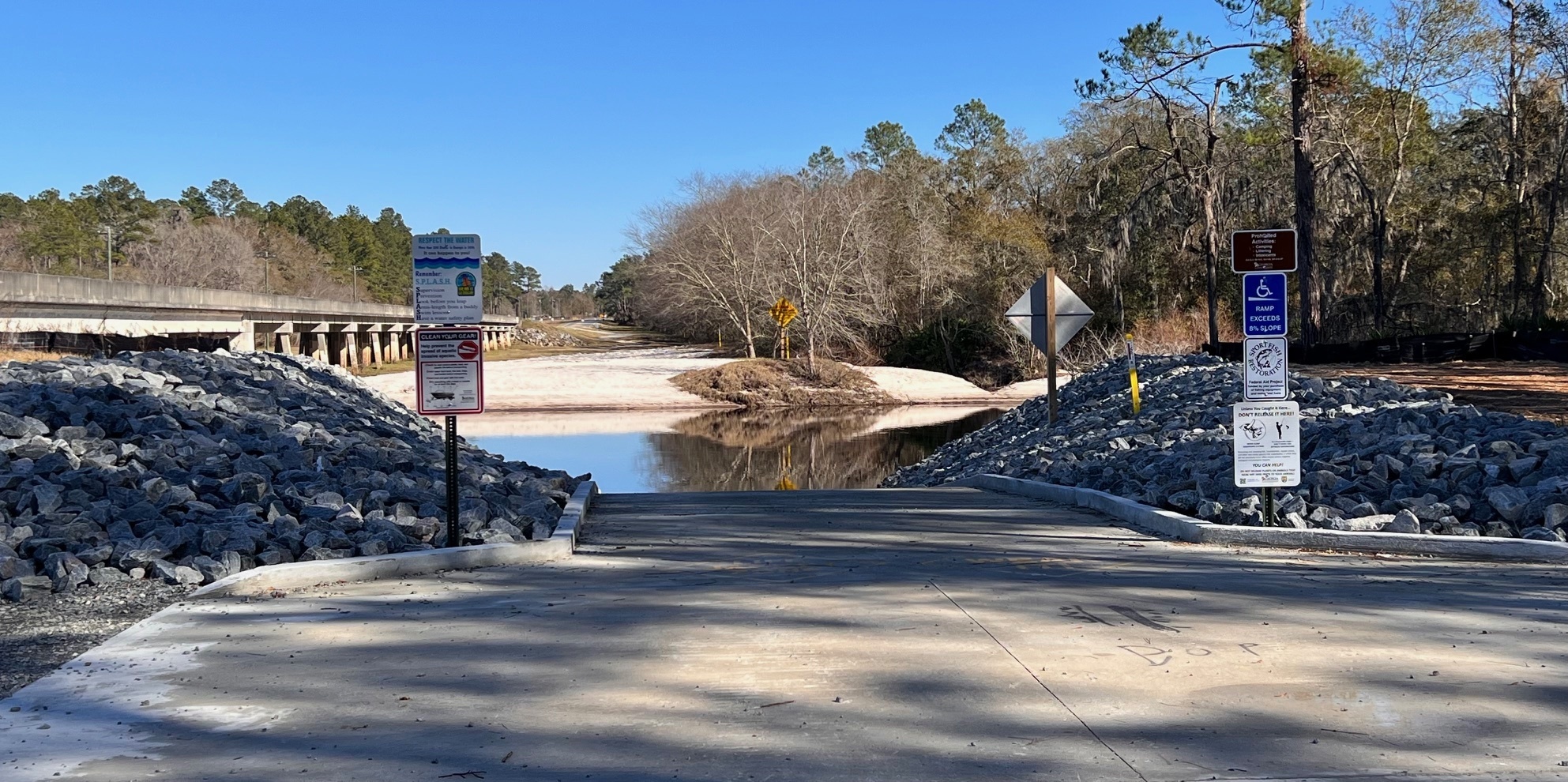 Lakeland Boat Ramp, Alapaha River @ GA 122 2024-01-04