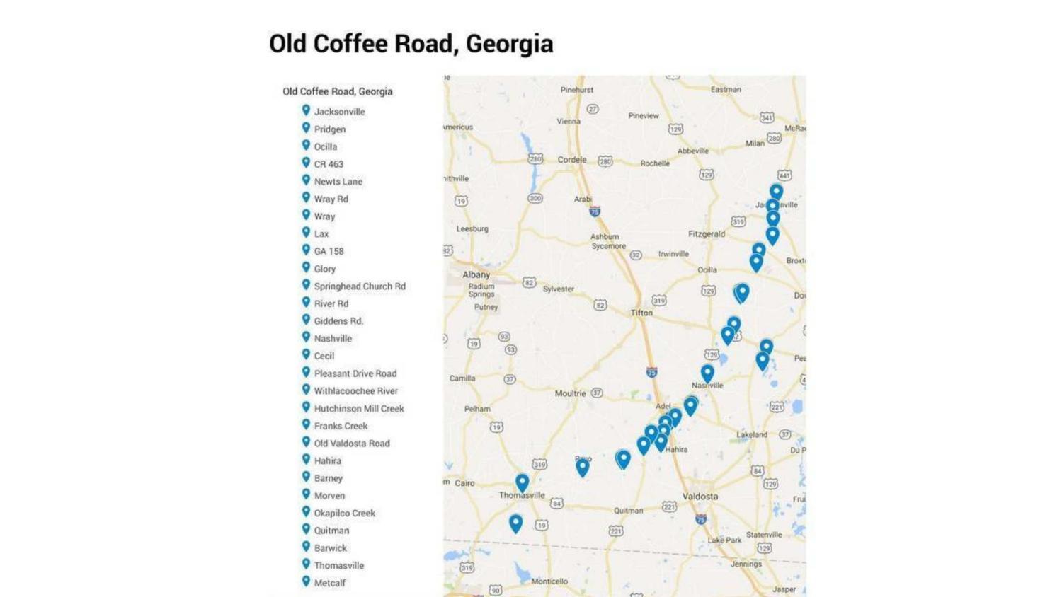 Old Coffee Road, Georgia