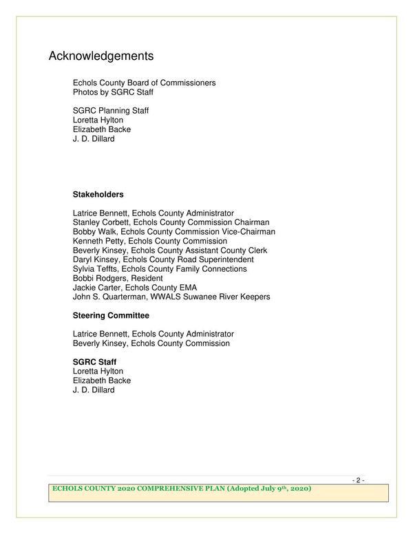 Page 02, Stakeholders including Suwannee Riverkeeper