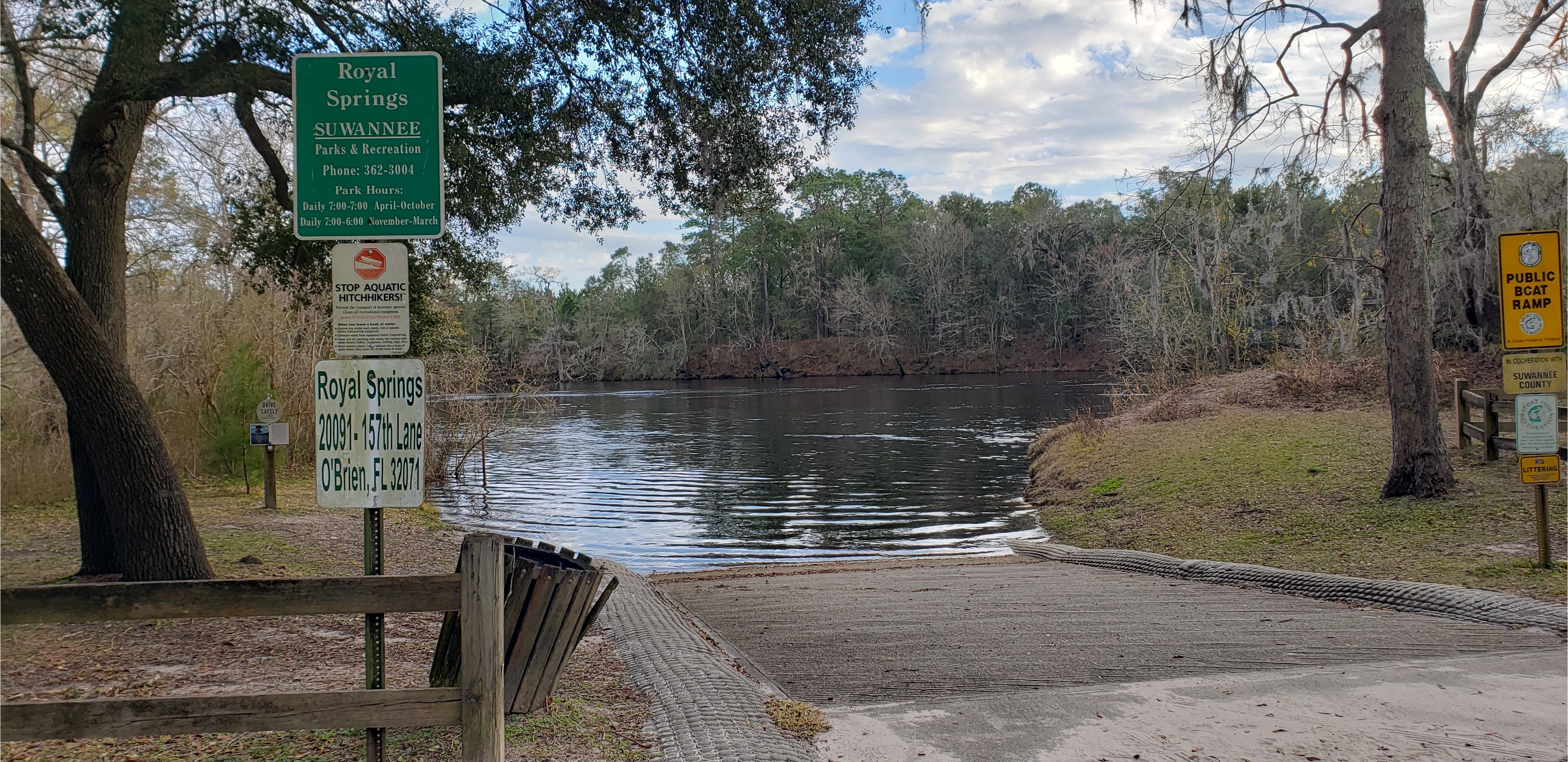 Royal Springs Ramp, Suwannee River @ 157 Drive 2024-01-24