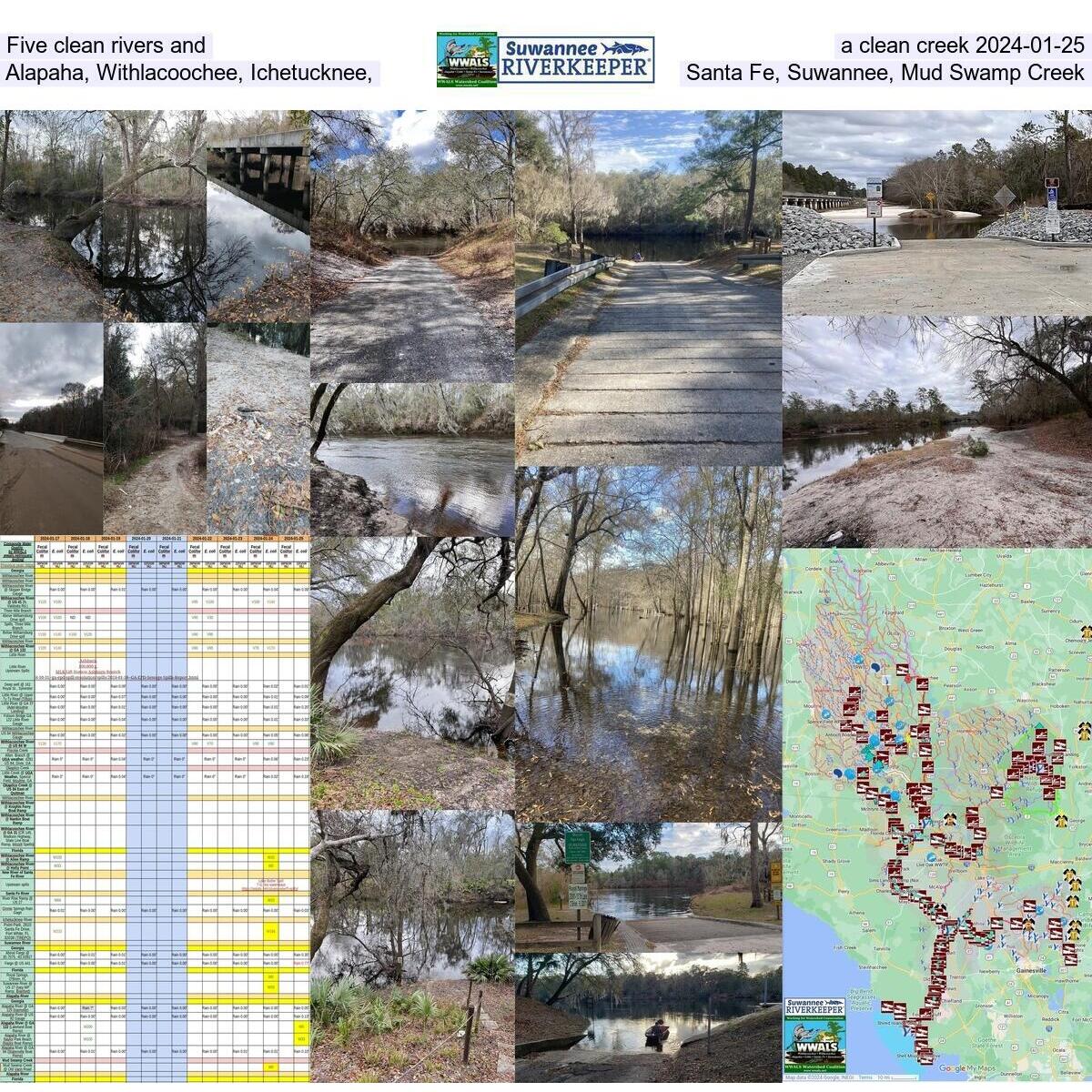 Chart, Clean Rivers and Creek, Map 2024-01-25