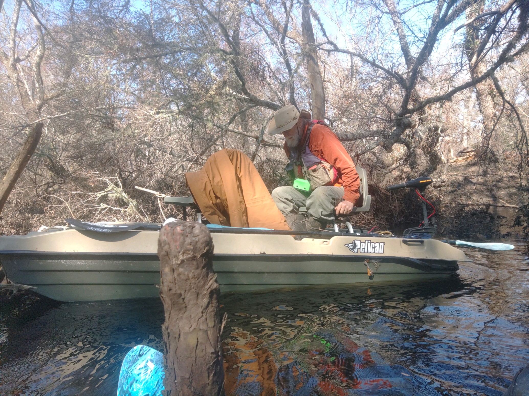 jsq in bass fisher over log --Phil Royce