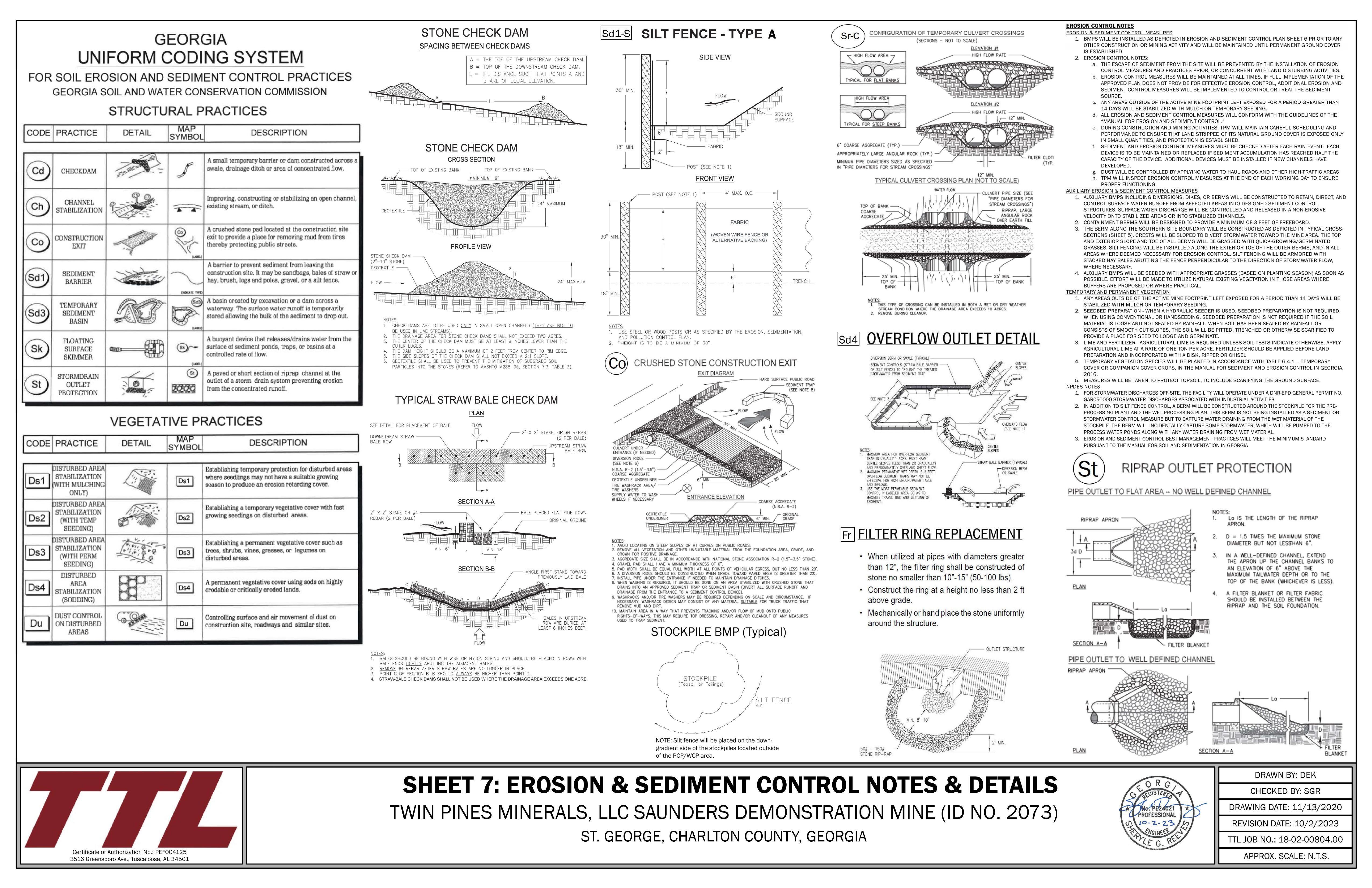 Erosion & Sediment Control Notes & Details