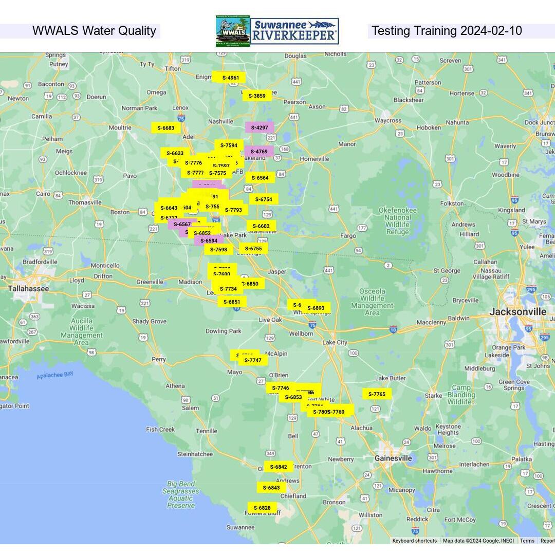 WWALS Georgia Adopt-A-Stream Testing Training 2024-02-10