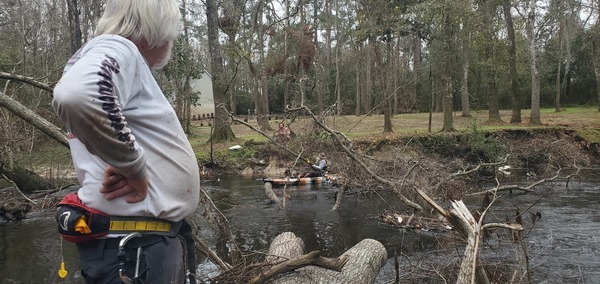 He asked if he could help; we said clear some limbs when the river goes down, and donate, 12:00:38, 30.8545904, -83.3309017