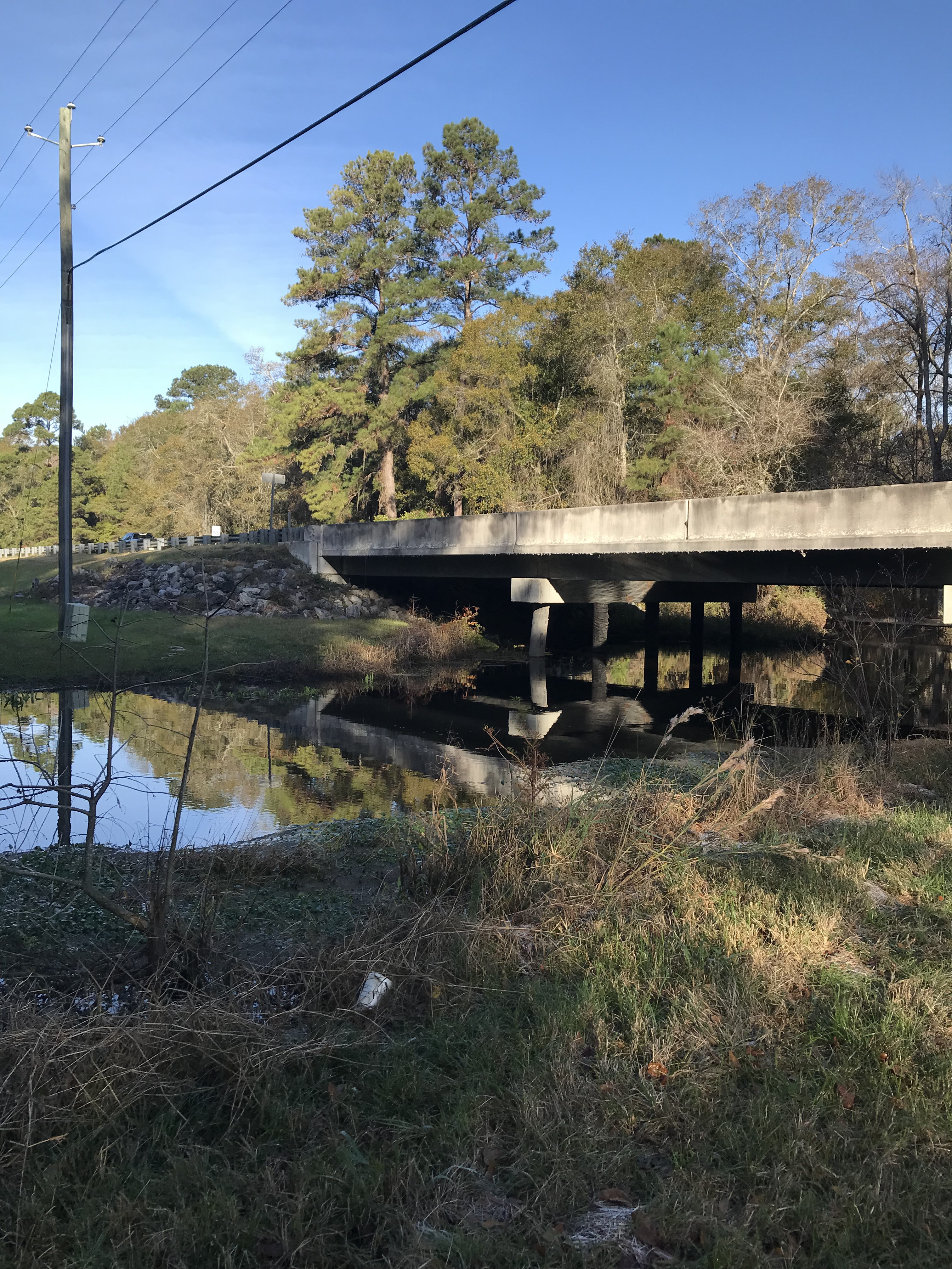 Franks Creek @ GA 122 Bridge, 2023-12-20