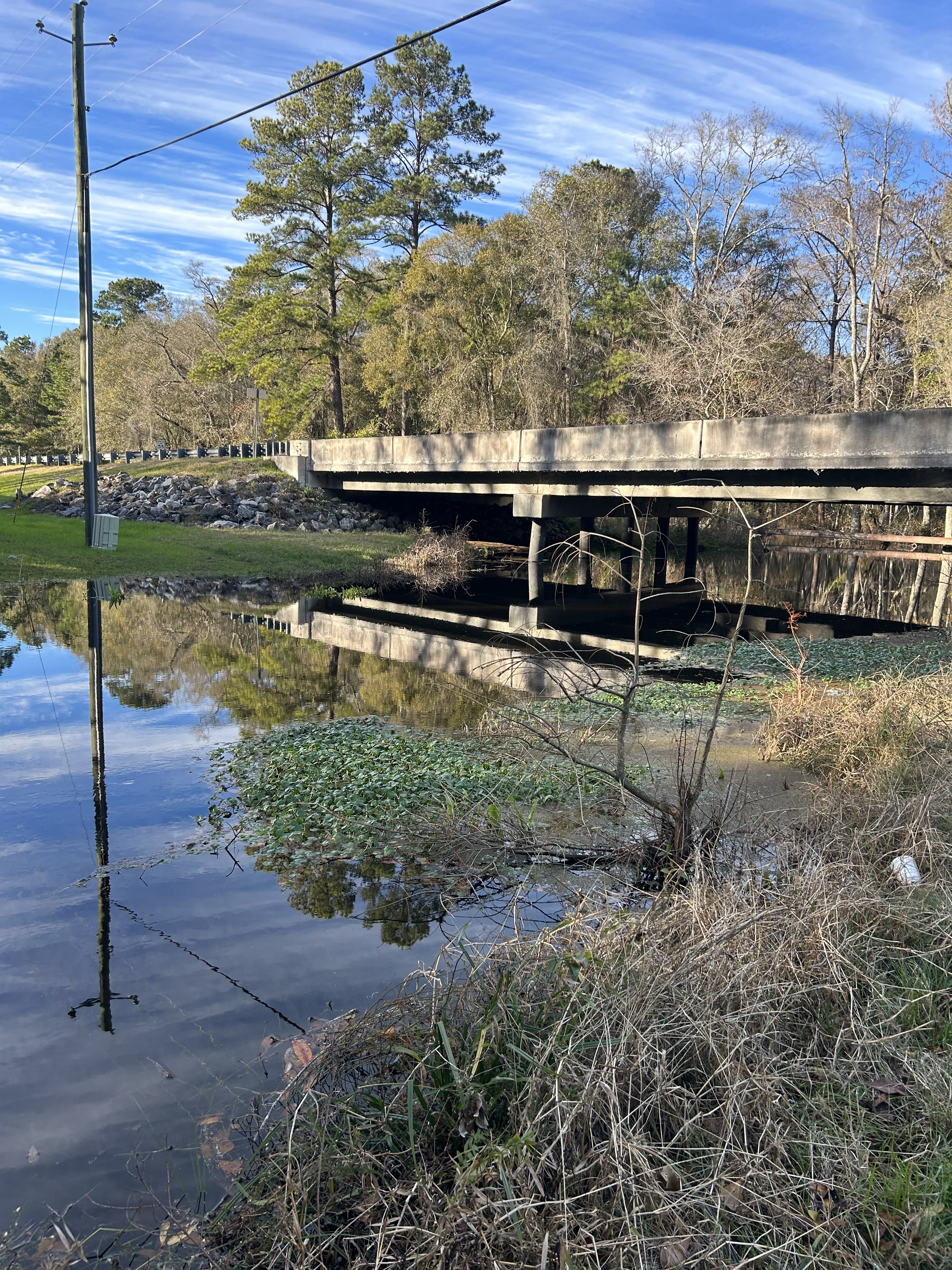 Franks Creek @ GA 122 Bridge, 2024-01-11