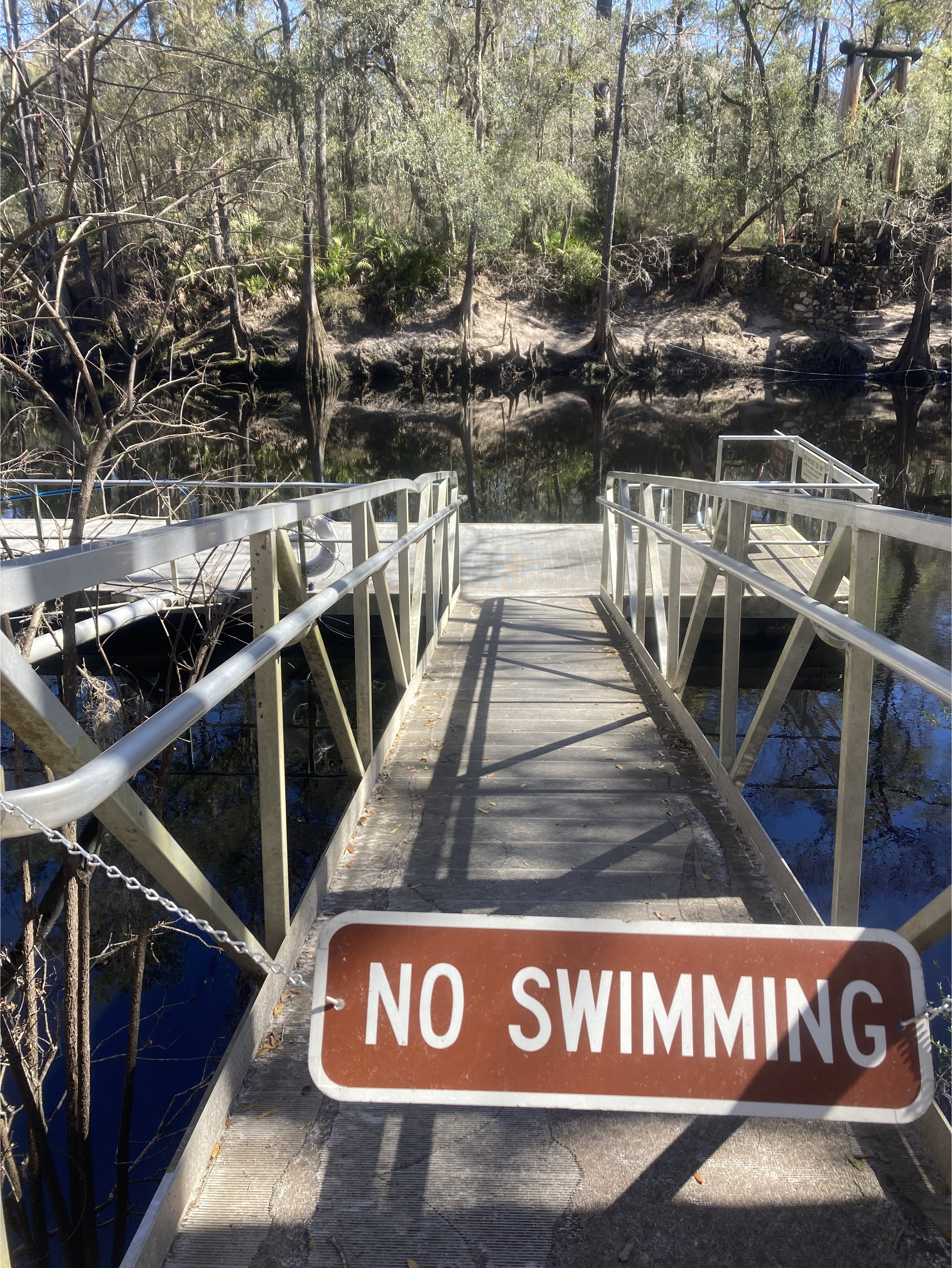 O'Leno Dock, Santa Fe River @ O'Leno Park Road 2024-02-14