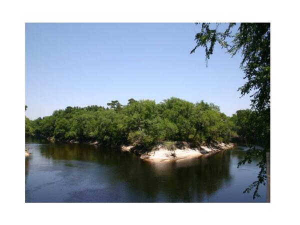 Photo: Withlacoochee River (left) Confluence with the Suwannee River