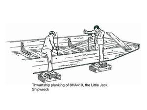 [Thwartship planking of 8HA410, the Little Jack Shipwreck]